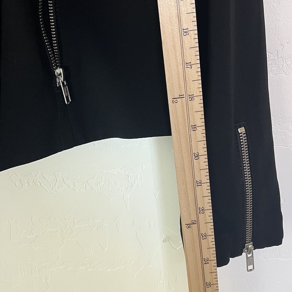 Aritzia Babaton Blazer Moto Jacket Woman's Dominic Size 6 Black - Picture 4 of 13